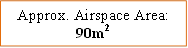 Approx. Airspace Area: 90m2
