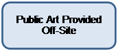 Rounded Rectangle: Public Art Provided Off-Site