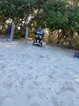 A person on a motorized vehicle

Description automatically generated