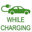 Image of stencil for carpark pavement marking for Electric Vehicle carspaces.