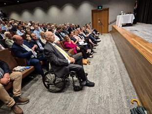Representatives of Country NSW Councils and associated organisations listening to Mayor Phyllis Miller