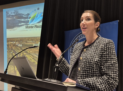 Moree Plains Shire Council Mayor Susannah Pearse illustrates how the Council has been forced to act to cleanup neighbourhoods marred by burnt out homes  