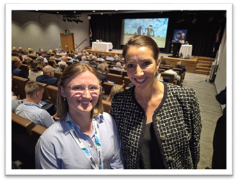Moree Plains Shire Council Mayor Susannah Pearse with Jasmine Howarth 