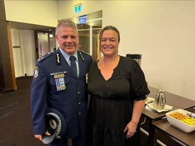Superintendent Dave Roptell and Mayor Sarah Ndiaye 